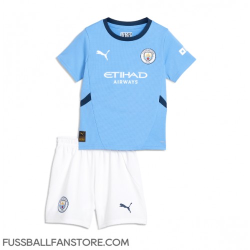 Manchester City Phil Foden #47 Replik Heimtrikot Kinder 2024-25 Kurzarm (+ Kurze Hosen)